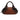 Fendi Spy Bag i brunt nappaskind med snoede hanke, set forfra