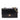 Chanel Classic Double Flap Medium i sort quiltet lammeskind med guldfarvet CC-lås, set forfra