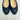 Chanel Ballet Flats 35,5C i Navy Lammeskind