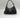 Gucci Abbey D-Ring hobo i sort GG canvas med læderhank, set forfra